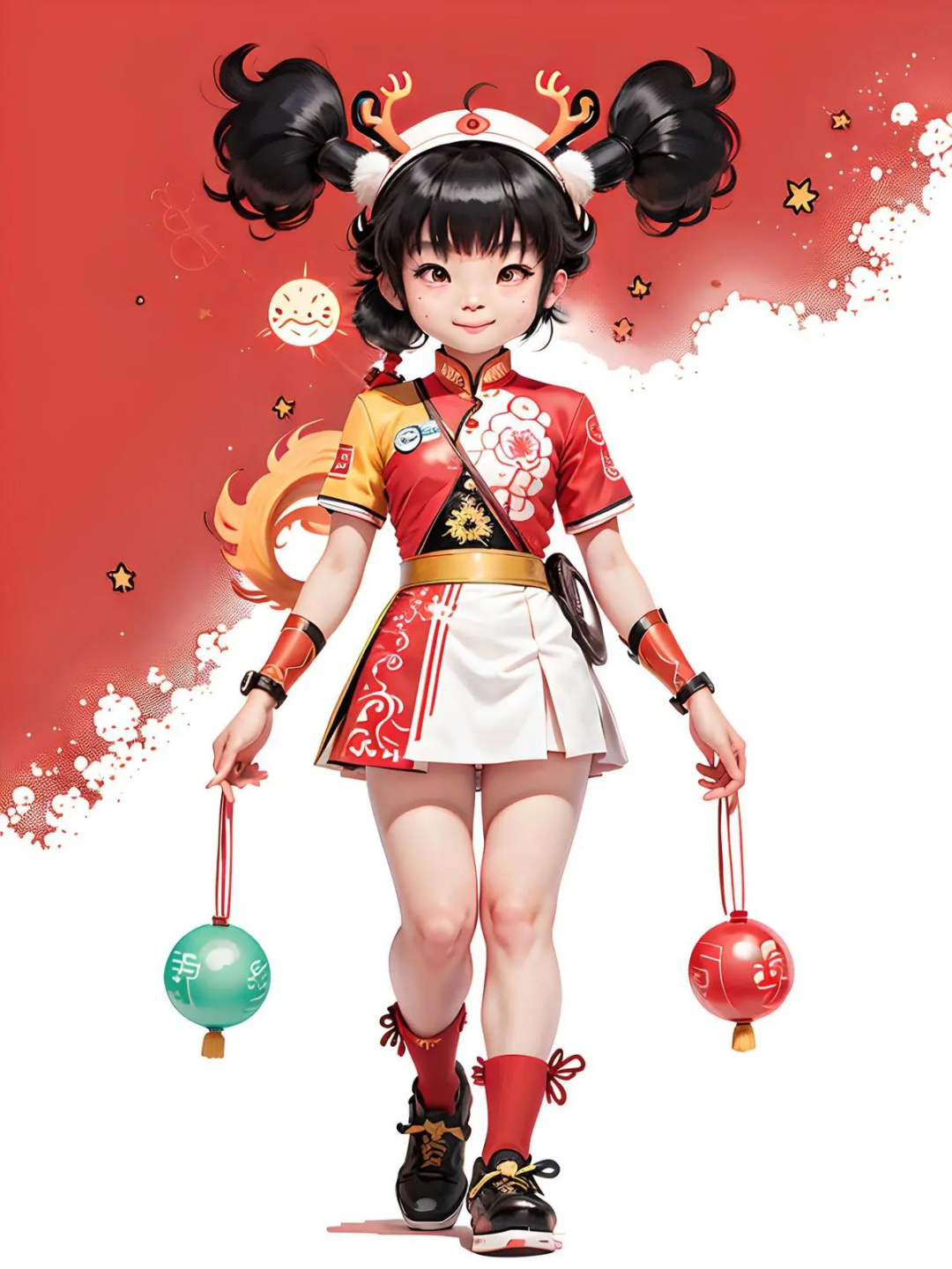 作品：（鹿鹿通）；作者：莹火虫