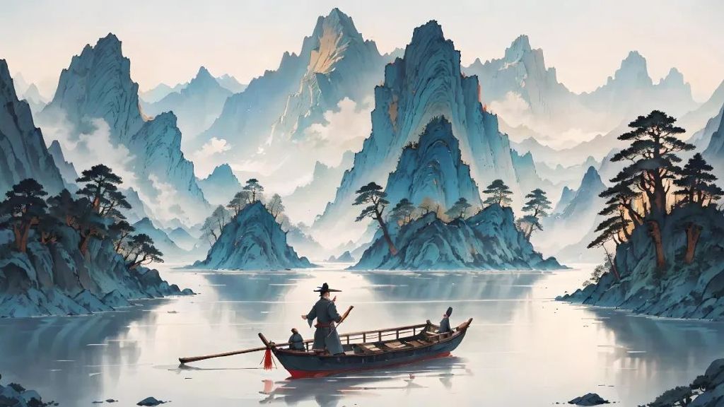 两岸猿声啼不住，轻舟已过万重山。 ——李白