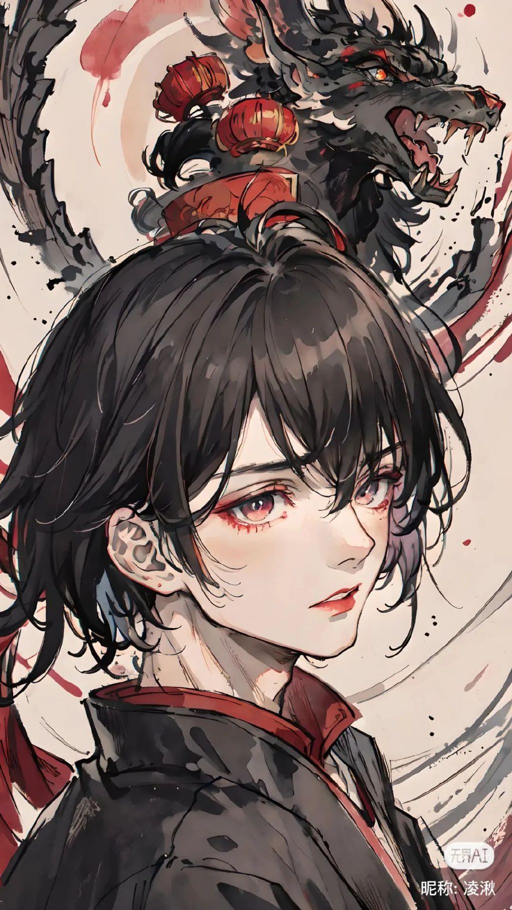 ▲凌湫，风格模型 -淡彩线条