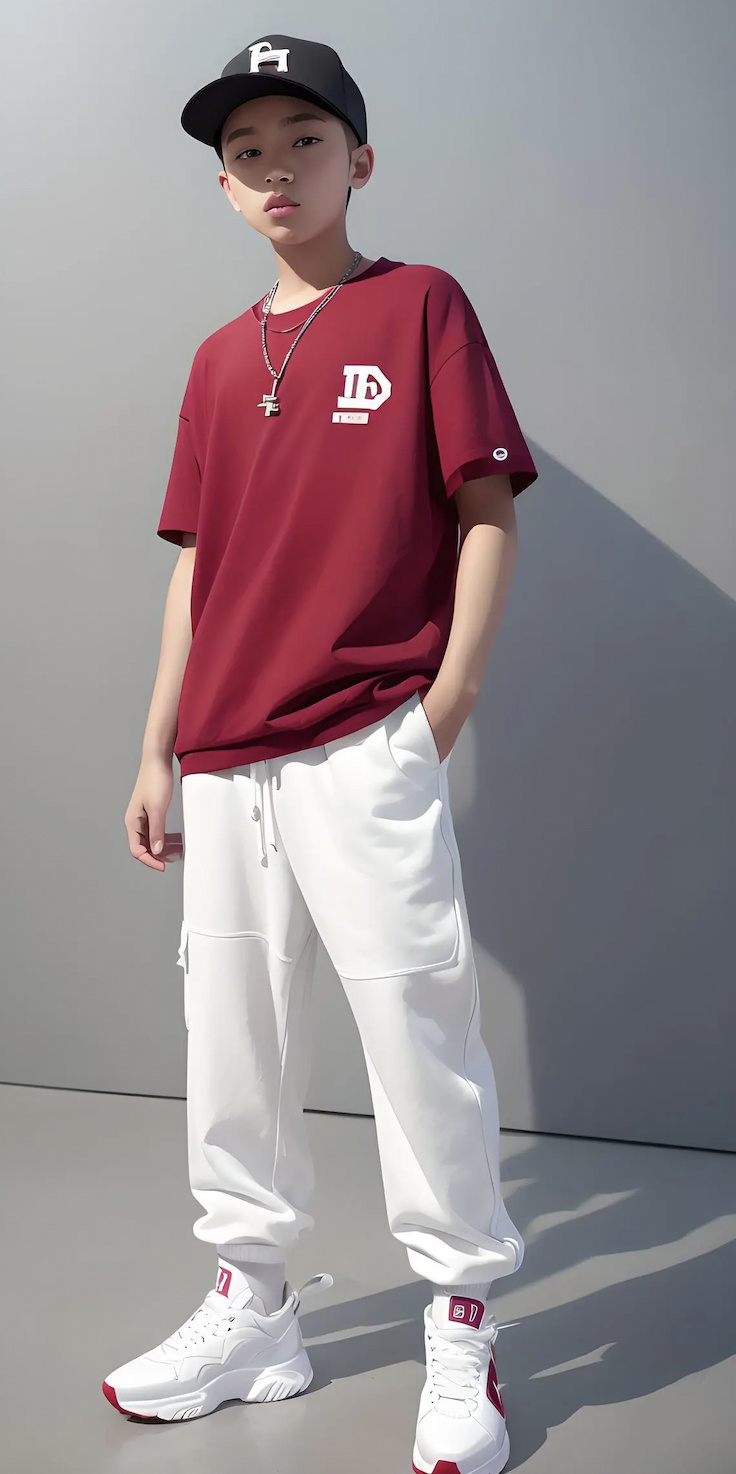 简洁少年服饰——作者：小橙太子